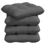 Cojines para asiento 4 pcs Gris oscuro 45 x 45 x 12 cm tela en Decoración | Comprar online en Foru.es