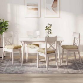 Cojines para asiento 4 pcs Crema 45 x 45 x 12 cm tela en Decoración | Comprar online en Foru.es