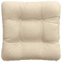Cojines para asiento 4 pcs Crema 45 x 45 x 12 cm tela en Decoración | Comprar online en Foru.es