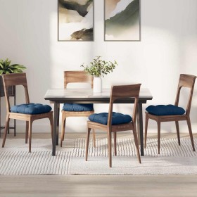 Cojines para asiento 4 pcs Azul 45 x 45 x 12 cm tela en Decoración | Comprar online en Foru.es