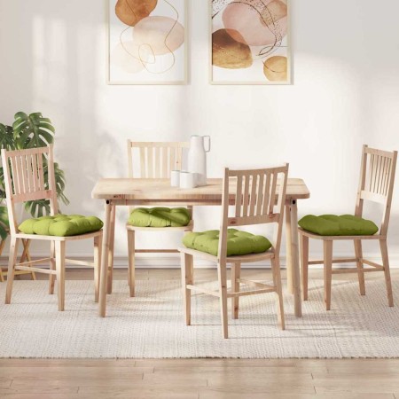 Cojines para asiento 4 pcs Verde claro 45 x 45 x 12 cm tela en Decoración | Comprar online en Foru.es