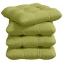 Cojines para asiento 4 pcs Verde claro 45 x 45 x 12 cm tela en Decoración | Comprar online en Foru.es