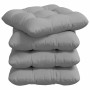 Cojines para asiento 4 pcs Gris Nube 45 x 45 x 12 cm tela en Decoración | Comprar online en Foru.es