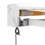 Toldo retráctil aluminio y tela amarillo y blanco 4x3 m de vidaXL, Toldos - Ref: Foro24-3154533, Precio: 928,14 €, Descuento: %