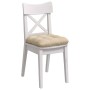 Cojines para asiento 4 pcs Crema 45 x 45 cm Tela de microfibra en Decoración | Comprar online en Foru.es