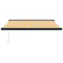 Toldo retráctil aluminio y tela blanco y amarillo 3x2,5 m de vidaXL, Toldos - Ref: Foro24-3154556, Precio: 412,57 €, Descuent...