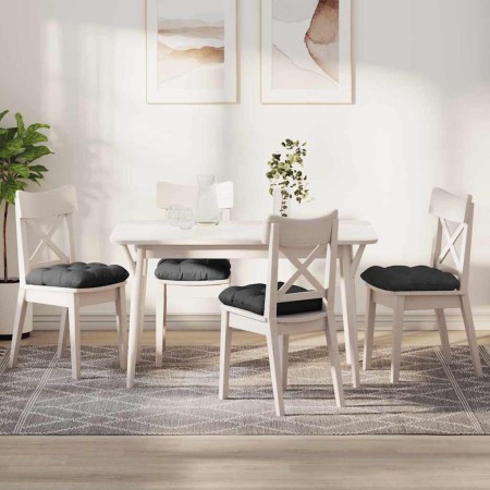 Cojines para asiento 4 pcs Gris oscuro 45 x 45 cm Tela de pana en Decoración | Comprar online en Foru.es