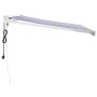 Toldo retráctil aluminio y tela azul y blanco 3x2,5 m de vidaXL, Toldos - Ref: Foro24-3154571, Precio: 576,17 €, Descuento: %