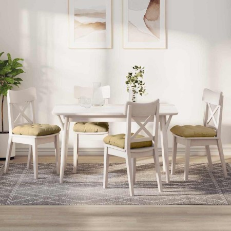 Cojines para asiento 4 pcs Verde grisáceo 45 x 45 cm en Decoración | Comprar online en Foru.es