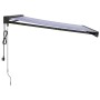 Toldo retráctil aluminio y tela azul y blanco 3,5x2,5 m de vidaXL, Toldos - Ref: Foro24-3154597, Precio: 537,02 €, Descuento: %