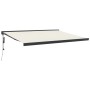 Toldo retráctil aluminio y tela color crema 4x3 m de vidaXL, Toldos - Ref: Foro24-3154603, Precio: 795,74 €, Descuento: %