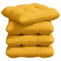 Cojines para asiento 4 pcs Amarillo Claro 45 x 45 cm en Decoración | Comprar online en Foru.es