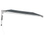 Toldo retráctil aluminio y tela gris antracita 4,5x3 m de vidaXL, Toldos - Ref: Foro24-3154589, Precio: 802,50 €, Descuento: %