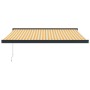 Toldo retráctil aluminio y tela amarillo y blanco 3,5x2,5 m de vidaXL, Toldos - Ref: Foro24-3154607, Precio: 545,59 €, Descue...
