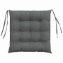 Cojines para asiento 2 pcs Gris oscuro 40 x 40 x 6 cm tela en Decoración | Comprar online en Foru.es