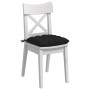 Cojines para asiento 2 pcs Negro 40 x 40 x 6 cm tela en Decoración | Comprar online en Foru.es