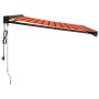 Toldo retráctil aluminio y tela naranja y marrón 3,5x2,5 m de vidaXL, Toldos - Ref: Foro24-3154617, Precio: 538,41 €, Descuen...