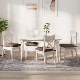 Cojines para asiento 2 pcs Marrón 40 x 40 x 6 cm tela en Decoración | Comprar online en Foru.es