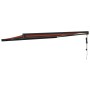 Toldo retráctil aluminio y tela naranja y marrón 4x3 m de vidaXL, Toldos - Ref: Foro24-3154618, Precio: 788,27 €, Descuento: %