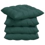 Cojines para asiento 2 pcs Verde oscuro 40 x 40 x 6 cm tela en Decoración | Comprar online en Foru.es