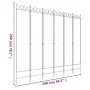 Biombo divisor de 6 paneles de tela blanco 240x200 cm de vidaXL, Divisores de ambientes - Ref: Foro24-350158, Precio: 60,88 €...