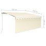 Toldo retráctil manual con persiana crema 3,5x2,5 m en Toldos | Comprar online en Foru.es