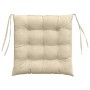 Cojines para asiento 2 pcs Crema 40 x 40 x 6 cm tela en Decoración | Comprar online en Foru.es