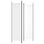Divider screen with 3 white fabric panels 150x200 cm by vidaXL, Room dividers - Ref: Foro24-350178, Price: 33,57 €, Discount: %