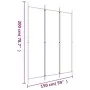 Divider screen with 3 white fabric panels 150x200 cm by vidaXL, Room dividers - Ref: Foro24-350178, Price: 33,57 €, Discount: %