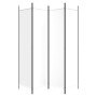 Biombo divisor de 4 paneles de tela blanco 200x200 cm de vidaXL, Divisores de ambientes - Ref: Foro24-350182, Precio: 36,84 €...