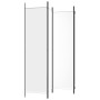 Biombo divisor de 4 paneles de tela blanco 200x200 cm de vidaXL, Divisores de ambientes - Ref: Foro24-350182, Precio: 36,84 €...