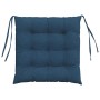 Cojines para asiento 2 pcs Azul 40 x 40 x 6 cm tela en Decoración | Comprar online en Foru.es
