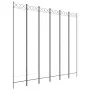 Biombo divisor de 6 paneles de tela blanco 240x220 cm de vidaXL, Divisores de ambientes - Ref: Foro24-350174, Precio: 64,47 €...