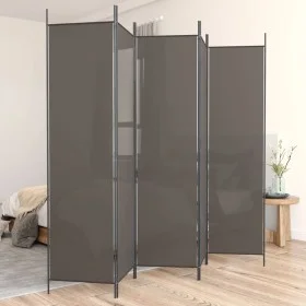 Divider screen with 5 anthracite gray fabric panels 250x220 cm by vidaXL, Room dividers - Ref: Foro24-350204, Price: 42,13 €,...