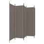 Biombo divisor de 5 paneles de tela gris antracita 250x220 cm de vidaXL, Divisores de ambientes - Ref: Foro24-350204, Precio:...