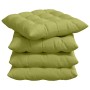 Cojines para asiento 2 pcs Verde claro 40 x 40 x 6 cm tela en Decoración | Comprar online en Foru.es