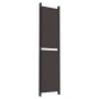 Biombo divisor de 5 paneles de tela marrón 250x200 cm de vidaXL, Divisores de ambientes - Ref: Foro24-350235, Precio: 59,23 €...