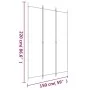 Biombo divisor de 3 paneles de tela blanco 150x220 cm de vidaXL, Divisores de ambientes - Ref: Foro24-350194, Precio: 36,58 €...