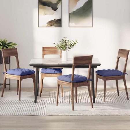 Cojines para asiento 2 pcs Azul jeans 40 x 40 x 6 cm tela en Decoración | Comprar online en Foru.es