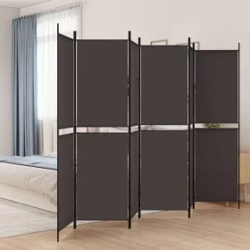 6-panel brown fabric room divider 300x200 cm by vidaXL, Room dividers - Ref: Foro24-350239, Price: 67,14 €, Discount: %