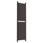 Biombo divisor de 6 paneles de tela marrón 300x200 cm de vidaXL, Divisores de ambientes - Ref: Foro24-350239, Precio: 67,14 €...