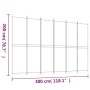 Biombo divisor de 6 paneles de tela marrón 300x200 cm de vidaXL, Divisores de ambientes - Ref: Foro24-350239, Precio: 68,53 €...