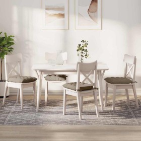 Cojines para asiento 4 pcs Taupé 40 x 40 x 6 cm Microfibra en Decoración | Comprar online en Foru.es