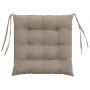 Cojines para asiento 4 pcs Taupé 40 x 40 x 6 cm Microfibra en Decoración | Comprar online en Foru.es