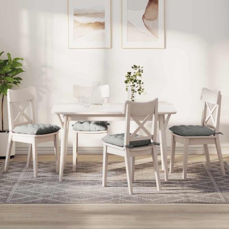 Cojines para asiento 4 pcs Gris Claro 40 x 40 x 6 cm Microfibra en Decoración | Comprar online en Foru.es