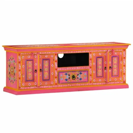 Mueble de TV madera maciza de mango rosa 110x30x40 cm de vidaXL, Muebles TV - Ref: Foro24-353907, Precio: 321,62 €, Descuento: %