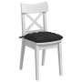 Cojines para asiento 4 pcs Negro 40 x 40 x 6 cm Microfibra en Decoración | Comprar online en Foru.es