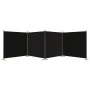 Biombo divisor de 4 paneles de tela negro 698x180 cm by vidaXL, Room dividers - Ref: Foro24-350285, Price: 55,62 €, Discount: %