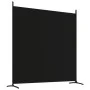 Biombo divisor de 4 paneles de tela negro 698x180 cm by vidaXL, Room dividers - Ref: Foro24-350285, Price: 55,62 €, Discount: %