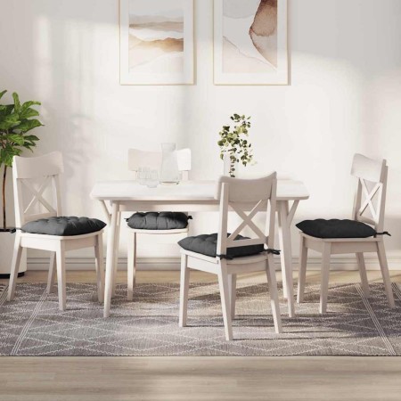 Cojines para asiento 4 pcs Gris oscuro 40 x 40 x 6 cm en Decoración | Comprar online en Foru.es